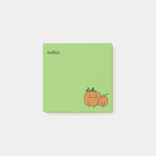 Pumpkin family parent child Thanksgiving Halloween Post-it Notes