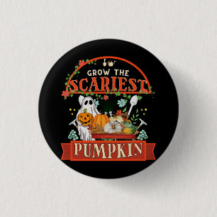 Pumpkin Farmer Halloween 3 Cm Round Badge