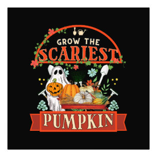 Pumpkin Farmer Halloween Photo Print