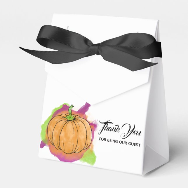 Pumpkin Favor Box (Front Side)