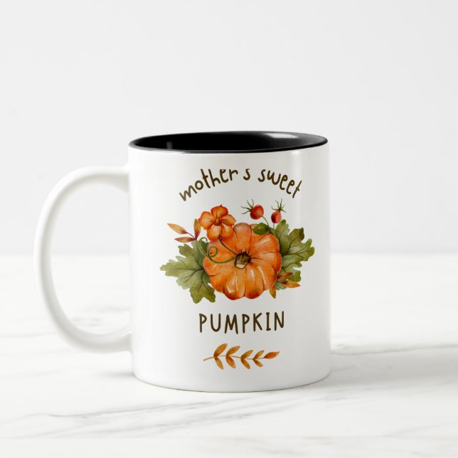 Pumpkin festival Day, Two-Tone Coffee Mug (Left)