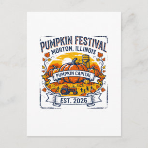 Pumpkin Festival Morton Illinois Pumpkin Capital Postcard