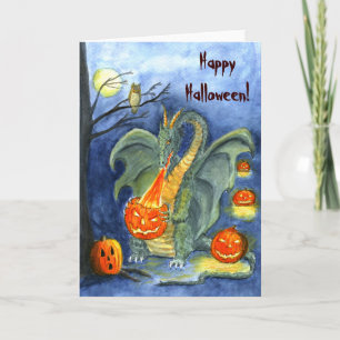 Pumpkin Fire Dragon card