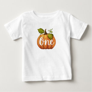 Pumpkin First Birthday Baby T-Shirt