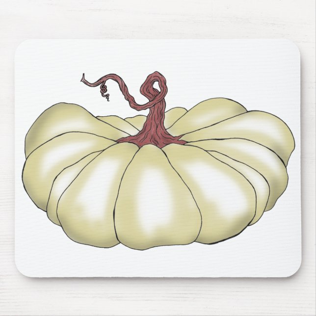 pumpkin flat tan mouse mat (Front)