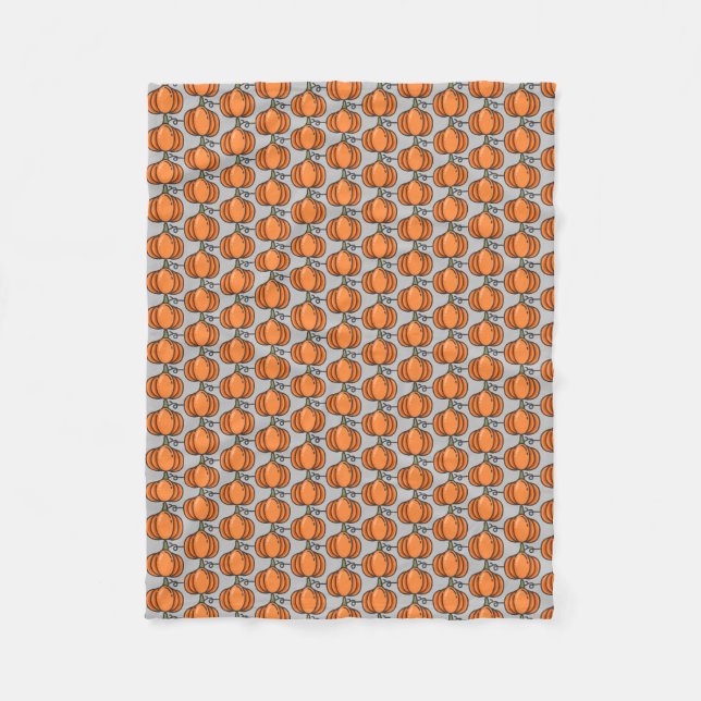 pumpkin fleece blanket (Front)