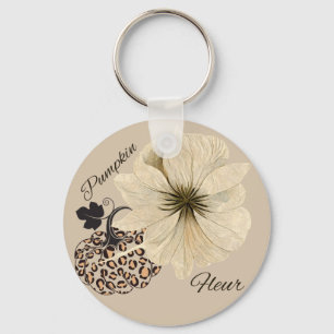 Pumpkin Fleur Key Ring
