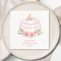 Pumpkin Floral Girl's Baby Shower