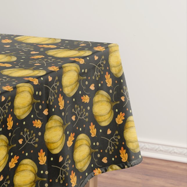 Pumpkin Foliage Tablecloth (In Situ)