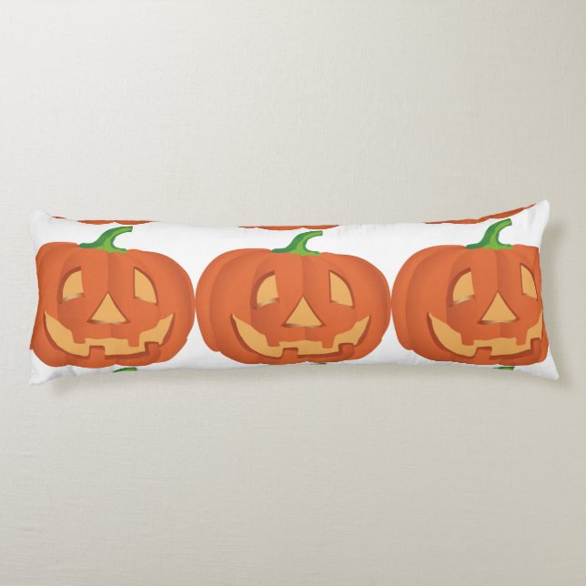 Pumpkin for Halloween 1 Body Cushion (Back)