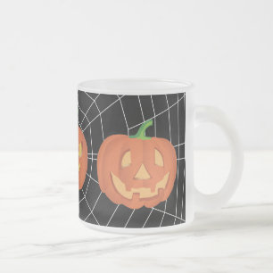 Pumpkin for Halloween 1 Frosted Glass Coffee Mug