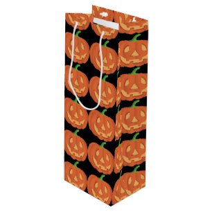 Pumpkin for Halloween 1 Wine Gift Bag