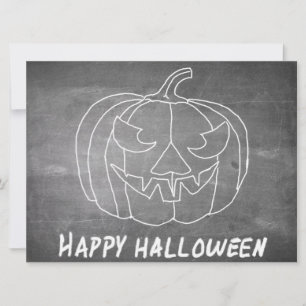Pumpkin for Halloween 3 chalkboard look