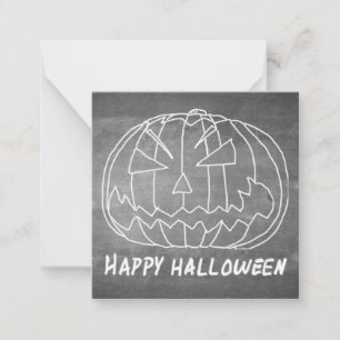 Pumpkin for Halloween 5 chalkboard look Card