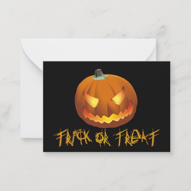Pumpkin for Halloween 6 Card (Front)
