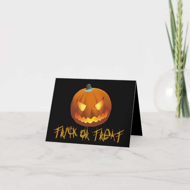 Pumpkin for Halloween 6 Card (Front)