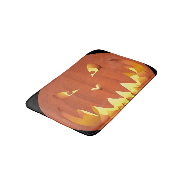 Pumpkin for Halloween... Bath Mat (Angled)