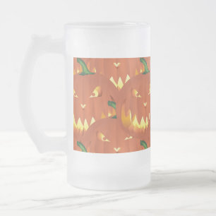 Pumpkin for Halloween... Frosted Glass Beer Mug