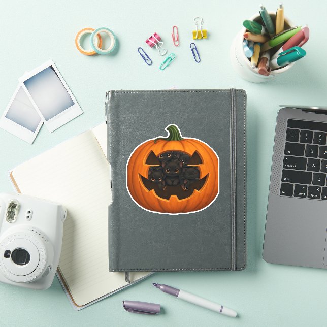 Pumpkin Full of Kittens - Cute Black Cat Halloween (iPad Cover)