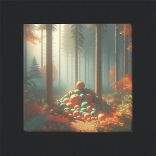 Pumpkin Fun Autumn Thanksgiving Orange Fall Leaves Post-it Notes