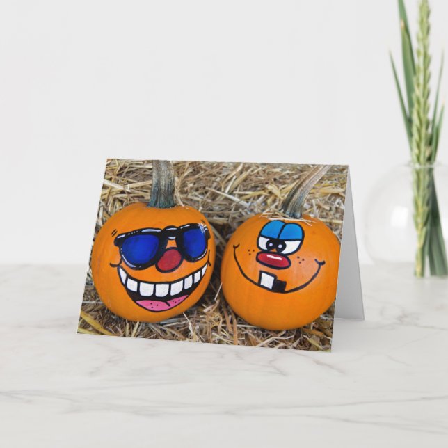 pumpkin fun wedding anniversary card (Front)