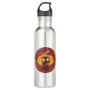 Pumpkin gas mask Halloween design 710 Ml Water Bottle