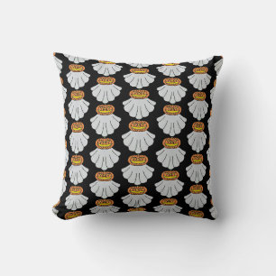 Pumpkin Ghost (black) - Pillow