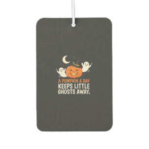 Pumpkin Ghost Halloween Quote Design_1 Car Air Freshener