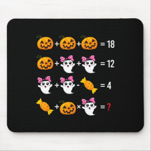 Pumpkin Ghost Mathematics Mathematics Halloween Cu Mouse Mat
