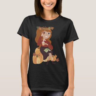 Pumpkin Girl Halloween October 31st T-Shirt