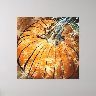 Pumpkin Glam Canvas Print