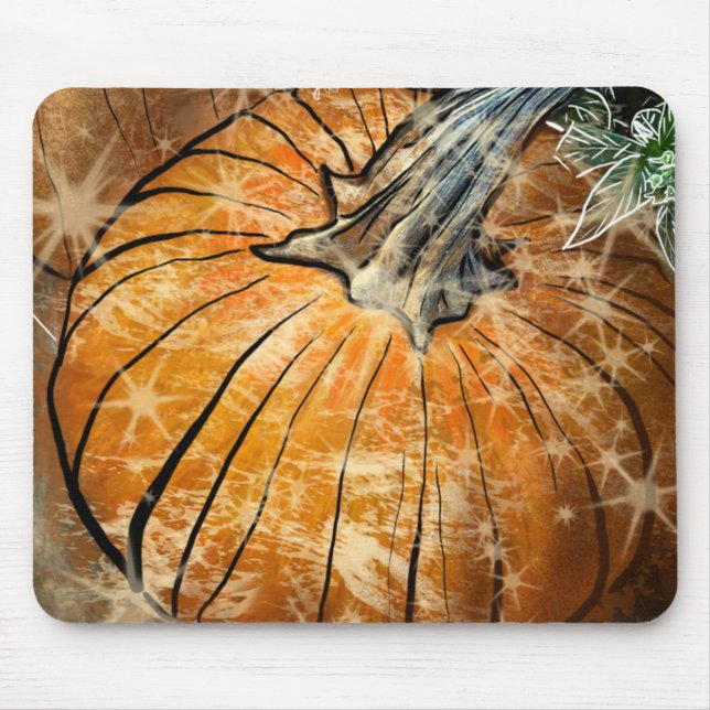 Pumpkin Glam Mouse Mat (Front)