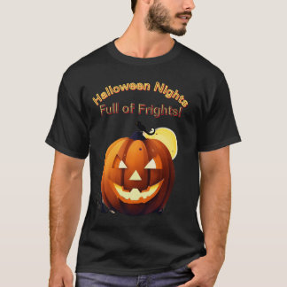 Pumpkin Glow Delight-Halloween Nights, Full of Fri T-Shirt