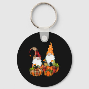 Pumpkin Gnomes Fall Autumn Cute Halloween Thanksgi Key Ring