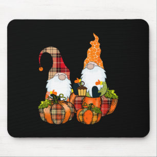Pumpkin Gnomes Fall Autumn Cute Halloween Thanksgi Mouse Mat