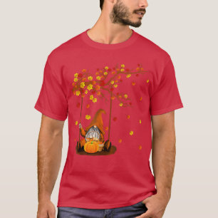 Pumpkin Gnomes Fall Autumn Cute Halloween Thanksgi T-Shirt
