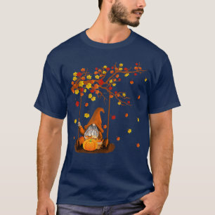 Pumpkin Gnomes Fall Autumn Cute Halloween Thanksgi T-Shirt
