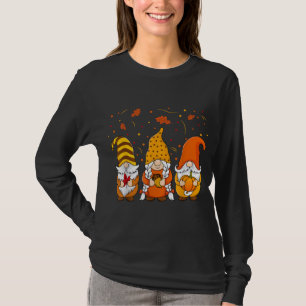 Pumpkin Gnomes Fall Autumn Cute Halloween Thanksgi T-Shirt