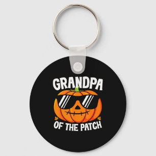 Pumpkin Grandpa Of The Patch Halloween Family Matc Key Ring