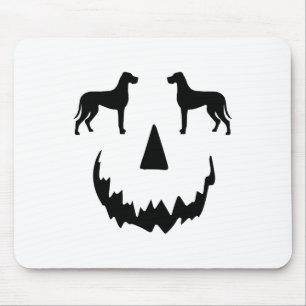 Pumpkin Great Dane Halloween Mouse Mat