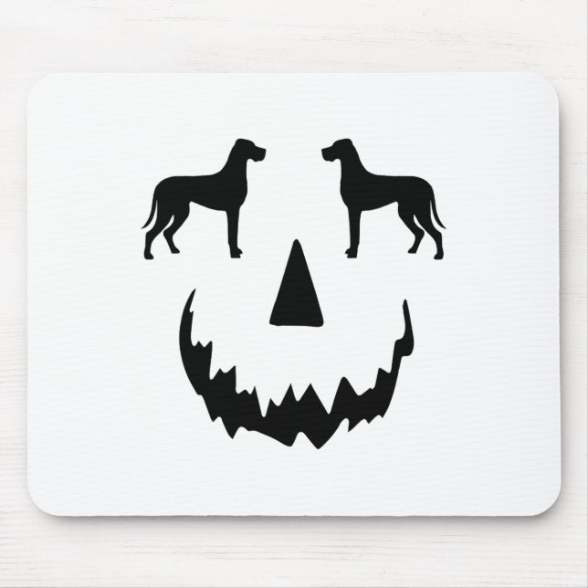 Pumpkin Great Dane Halloween  Mouse Mat (Front)