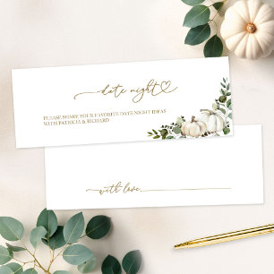 Pumpkin Greenery Fall Bridal Shower Date Night
