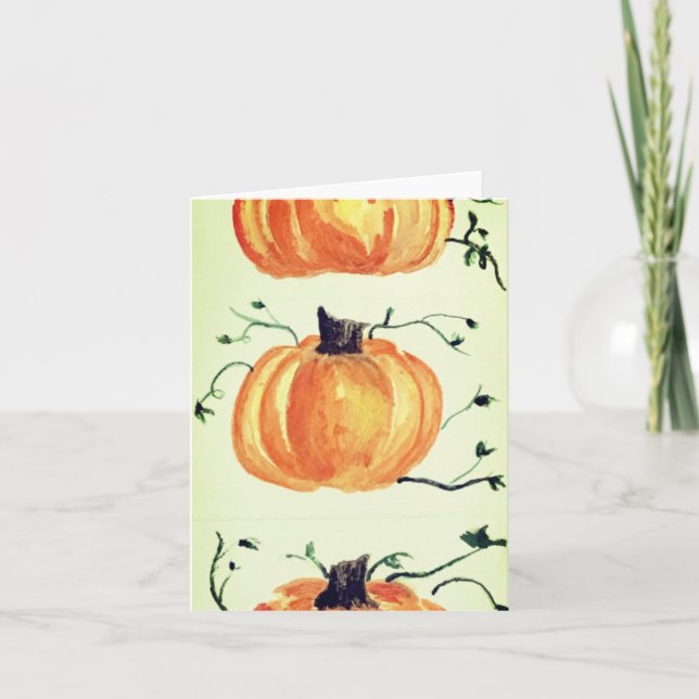 Pumpkin Greeting Card (Front)