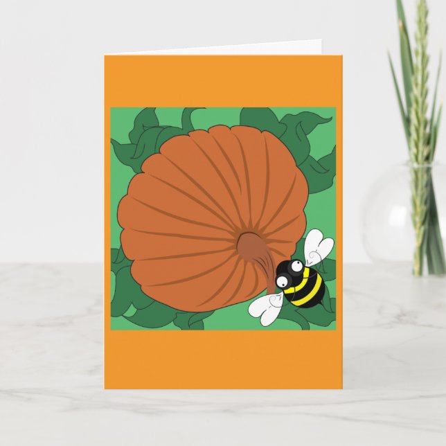 Pumpkin Greeting Card (Sweetness & Light) (Front)