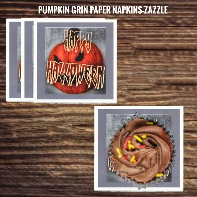 Pumpkin Grin Napkin (Creator Uploaded)