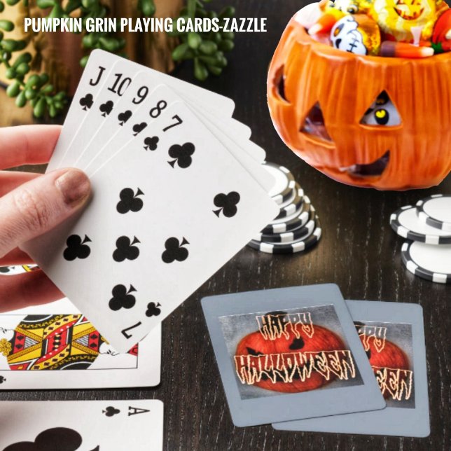 Pumpkin Grin Playing Cards (Creator Uploaded)