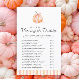 Pumpkin Guess Who Mummy or Daddy Baby Shower Game