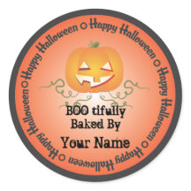 Pumpkin Halloween Baked by Sticker