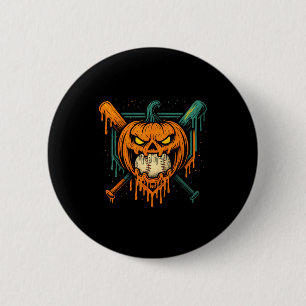 Pumpkin Halloween Baseball Ice Cream Drip Soky Boy 6 Cm Round Badge