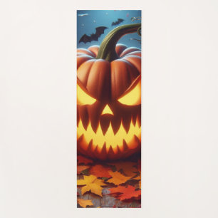 pumpkin/Halloween/bat spooky Yoga Mat
